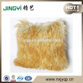 Schnelles Verkaufs-langes Haar-lockiges mongolisches Pelz-Kissen